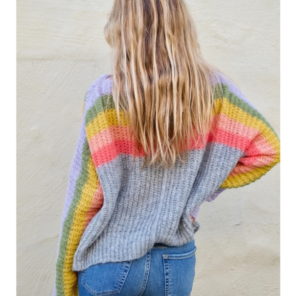 FREE PEOPLE | See The Rainbow Sweater NEW - Picture 3 of 11